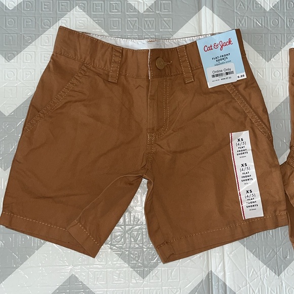 Cat & Jack Kids Brown Shorts 2 pack - Picture 3 of 3